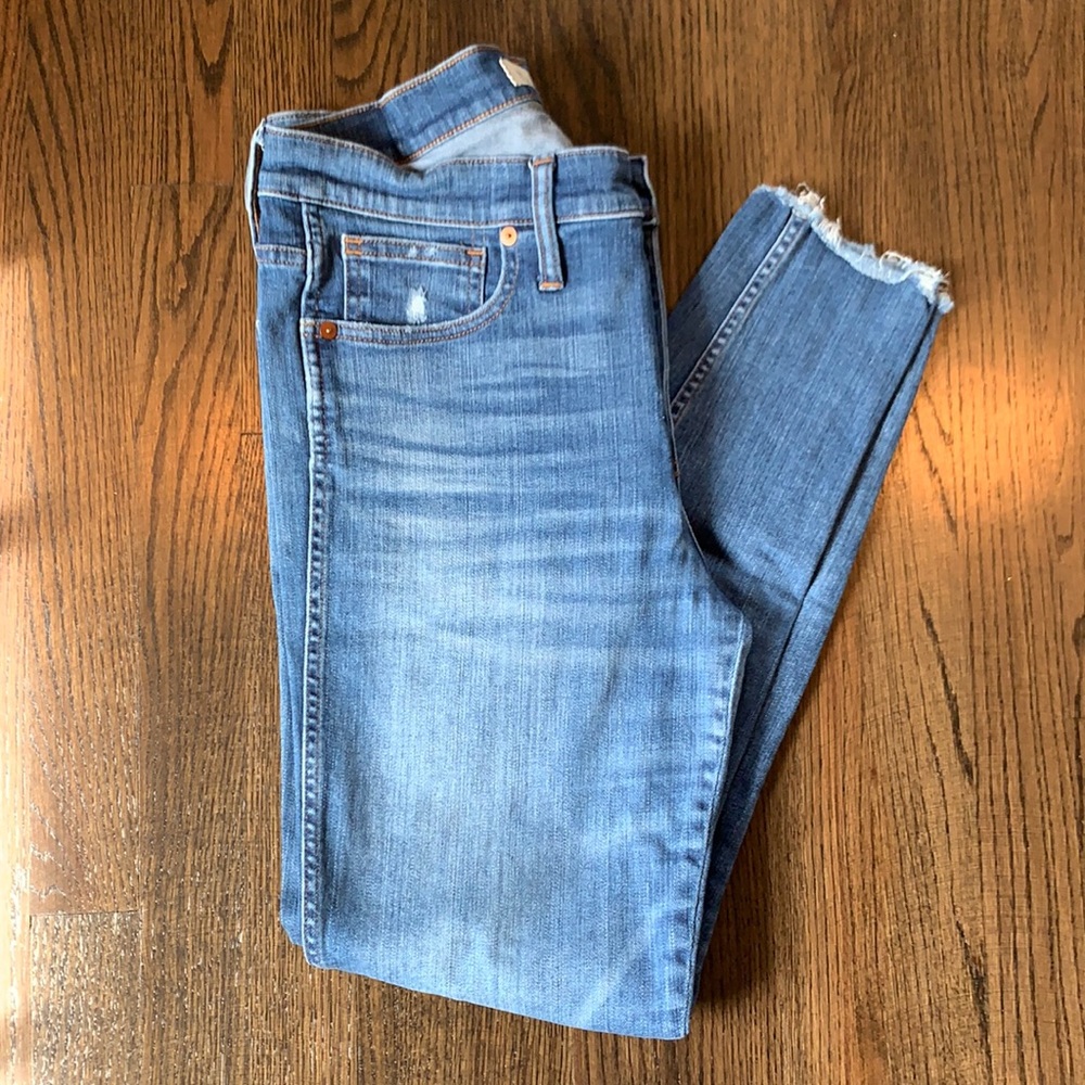 Madewell 9” high rise skinny jeans, size 30